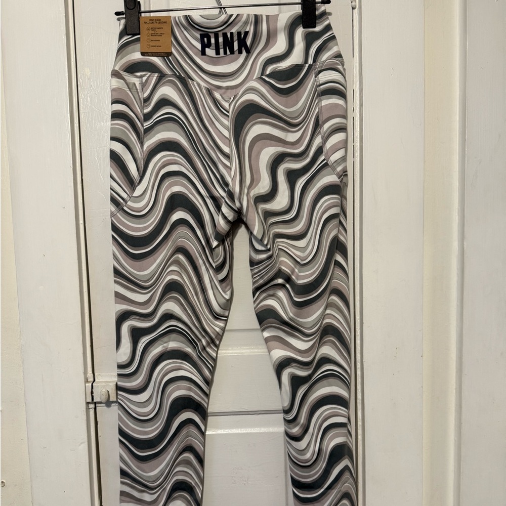 PINK high waist swirl leggings w/pockets